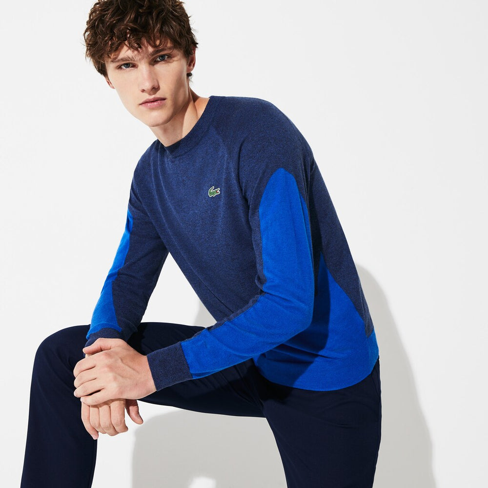 SPORT Color-Blocked Breathable Wool Sweater | Lacoste Mens