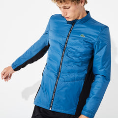 SPORT Quilted Mixed-Material Zip Tennis Jacket | Lacoste Mens