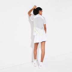 Wo SPORT Geometric Print Breathable Tennis Polo | Lacoste Womens