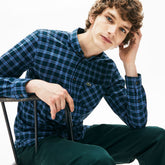 Regular Fit Check Cotton Shirt | Lacoste Mens