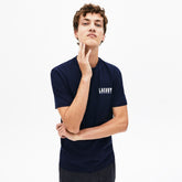 Crewneck 3D-Lettering Cotton T-Shirt | Lacoste Mens