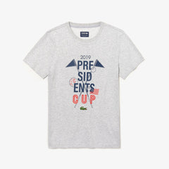 Presidents Cup Breathable Printed Cotton Blend Golf T-Shirt | Lacoste Mens