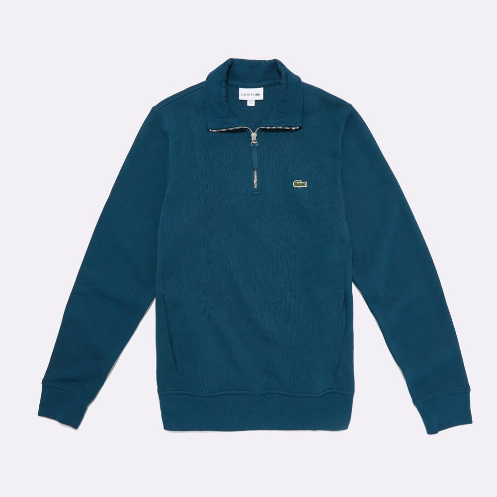 Regular Fit Half-Zip Cotton Sweater | Lacoste Mens