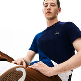 Crewneck Color-Blocked Thermoregulating Piqué T-Shirt | Lacoste Mens
