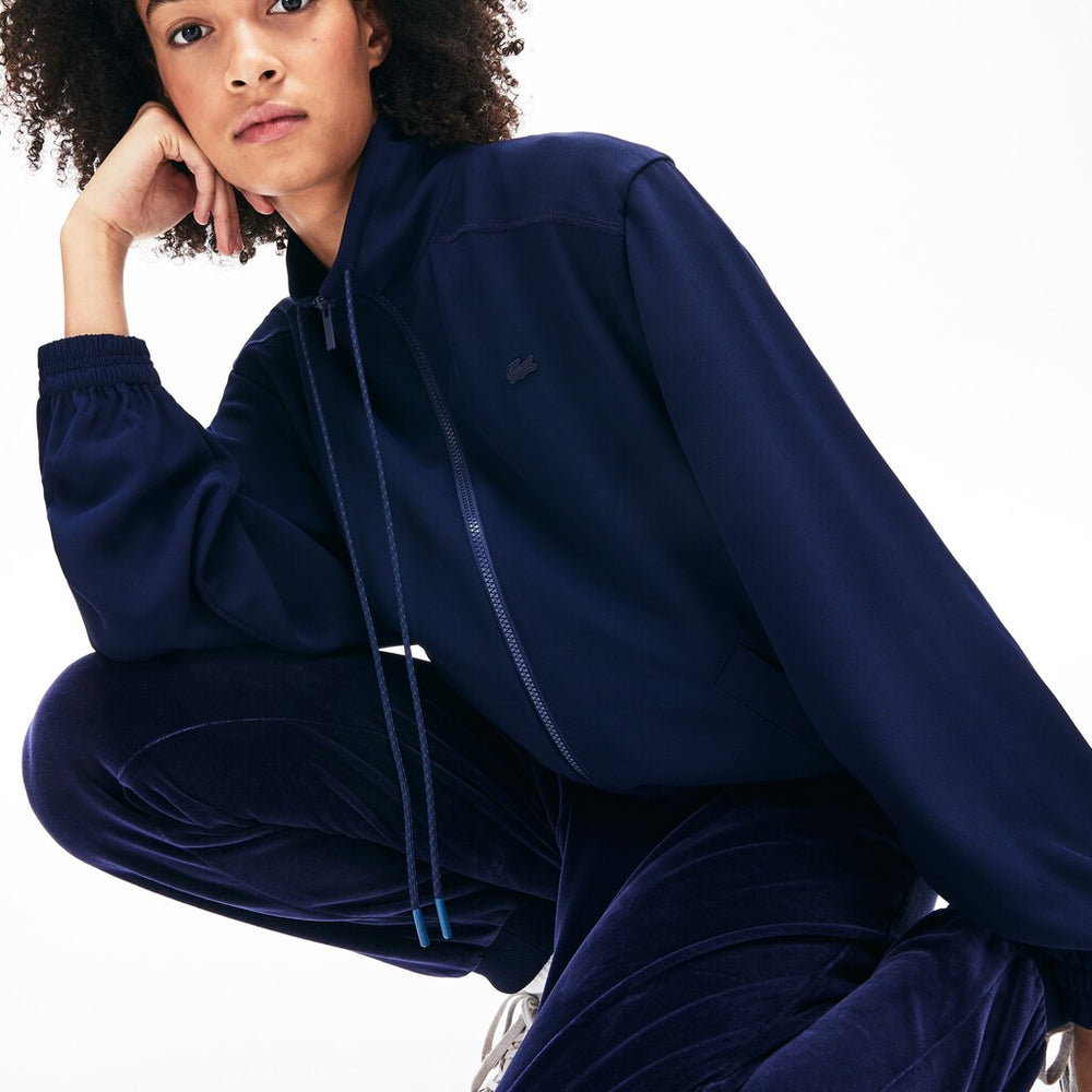 Wo Motion Oversized Twill Zippered Jacket | Lacoste Womens