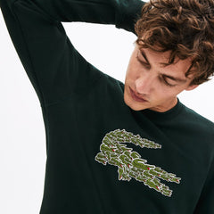Crewneck Croco Magic Logo Fleece Sweatshirt | Lacoste Mens