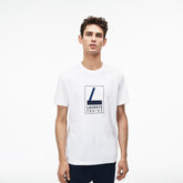 Crew Neck Rubber Lettering Soft Jersey T-shirt | Lacoste Mens