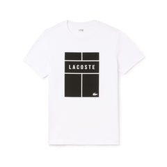 SPORT Crew Neck Lettering Jersey Tennis T-shirt | Lacoste Mens