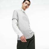 Crew Neck Oversized Badge Cotton Jersey T-Shirt | Lacoste Mens