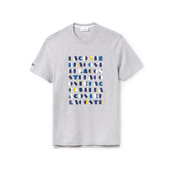 Crew Neck 3D Lettering Cotton Jersey T-shirt | Lacoste Mens