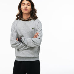 LIVE Leopard Print Hood Fleece Sweatshirt | Lacoste Mens