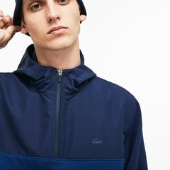 Hooded Colorblock Fleece Jersey Sweatshirt | Lacoste Mens