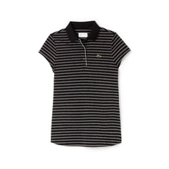 Wo SPORT Striped Technical Jersey Golf Polo | Lacoste Womens