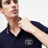 Regular Fit Striped Accents Petit Piqué Polo | Lacoste Mens
