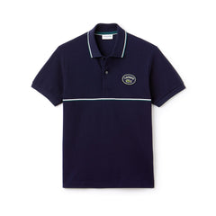 Regular Fit Striped Accents Petit Piqué Polo | Lacoste Mens