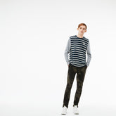 LIVE Print Stretch Cotton Twill Chino Pants | Lacoste Mens