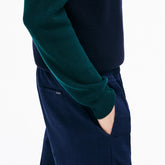 Slim Fit Elasticized Cotton Twill Chino Pants | Lacoste Mens