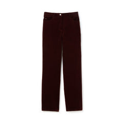Wo Boxy Fit Striped Cotton Velour Pants | Lacoste Womens