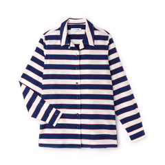 Wo Regular Fit Striped Cotton & Silk Voile Shirt | Lacoste Womens