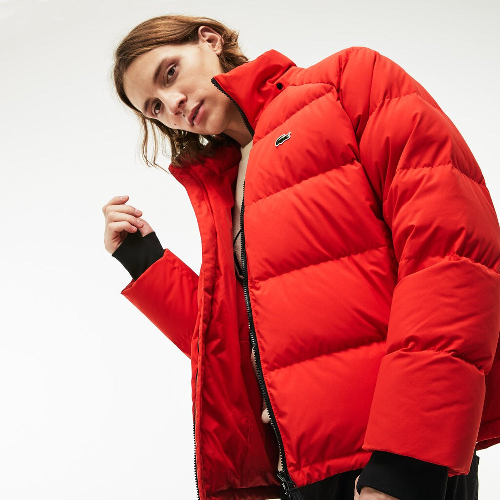 LIVE Short Water-Resistant Taffeta Quilted Jacket | Lacoste Mens
