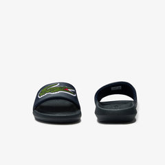 Croco Synthetic and PU Slides | Lacoste Mens