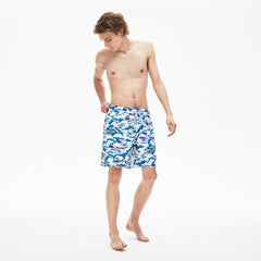 Print Light Quick-Dry Long Swim Shorts | Lacoste Mens
