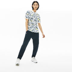 Print Cotton Piqué Classic Fit Polo Shirt | Lacoste Mens