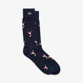 Unisex LIVE Tennis Player Pattern Socks | Lacoste Mens