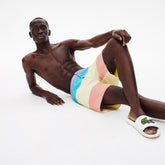 Striped Colorblock Quick-Dry Swim Shorts | Lacoste Mens