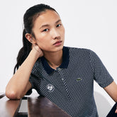 Wo SPORT Roland Garros Printed Cotton Polo Shirt | Lacoste Womens