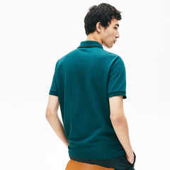 LIVE Striped-Collar Cotton Piqué Polo Shirt | Lacoste Mens