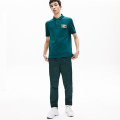LIVE Striped-Collar Cotton Piqué Polo Shirt | Lacoste Mens
