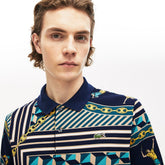 LIVE Scarf-Print Cotton Piqué Polo Shirt | Lacoste Mens