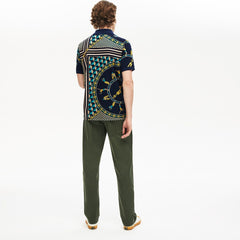 LIVE Scarf-Print Cotton Piqué Polo Shirt | Lacoste Mens
