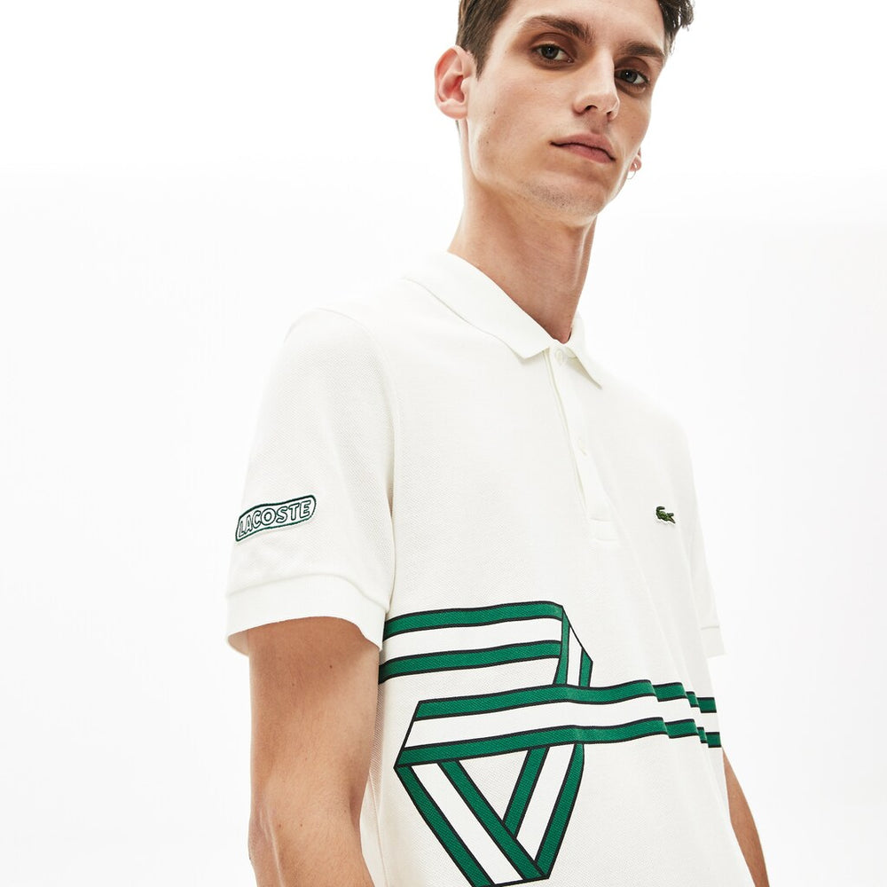 Stripe Print Polo Shirt | Lacoste Mens