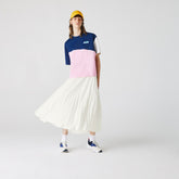 Wo Branded Elasticised Pleated Skirt | Lacoste Womens
