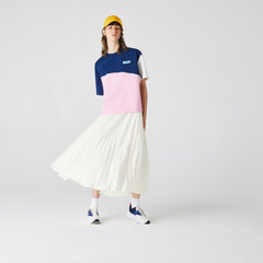 Wo Branded Elasticised Pleated Skirt | Lacoste Womens
