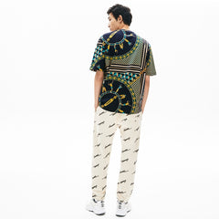 LIVE Scarf-Print Cotton T-Shirt | Lacoste Mens