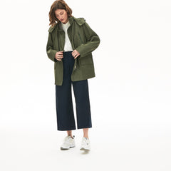 Wo Flared Water-Resistant Parka | Lacoste Womens