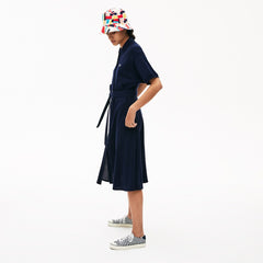 Wo Cotton Piqué Belted Polo Dress | Lacoste Womens