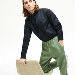 Lightweight Cotton Zip Harrington Jacket | Lacoste Mens