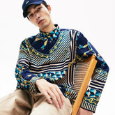 LIVE Relaxed Fit Scarf-Print Shirt | Lacoste Mens