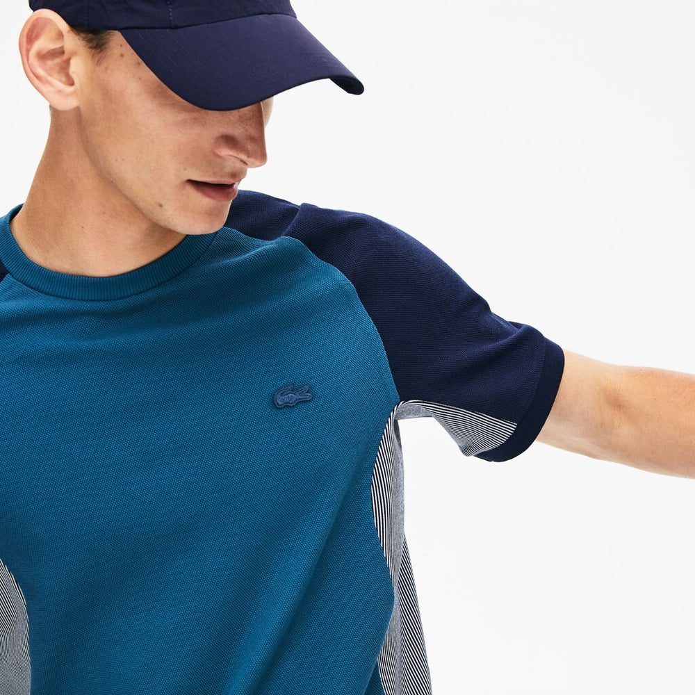 Motion Regular Fit Colorblock Cotton-Piqué Performance T-shirt | Lacoste Mens