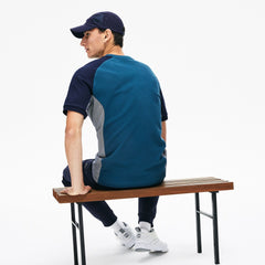 Motion Regular Fit Colorblock Cotton-Piqué Performance T-shirt | Lacoste Mens