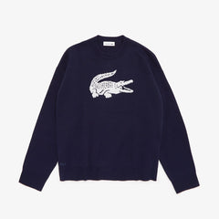 Wo Oversized Logo Cotton Stretch Sweater | Lacoste Womens