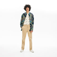 LIVE Pleated Cotton Chinos | Lacoste Mens