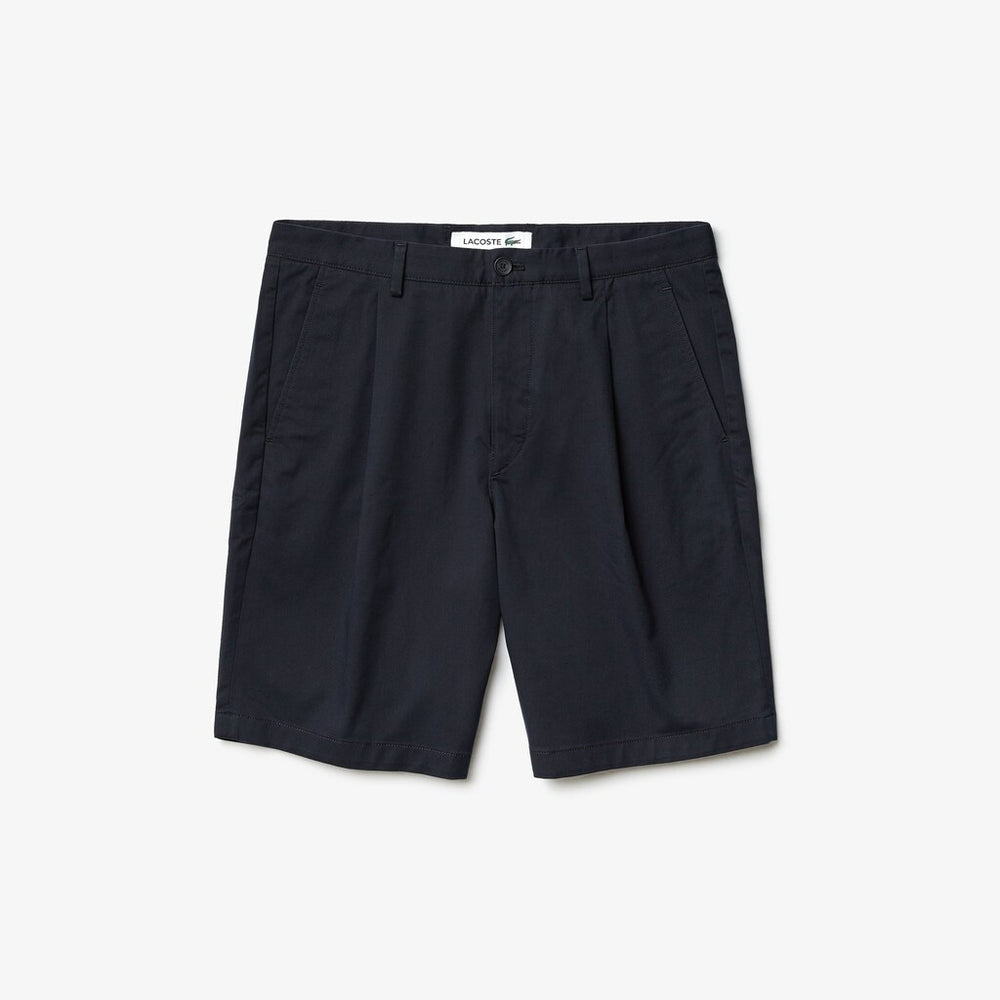 Pleated Stretch Bermuda Shorts | Lacoste Mens
