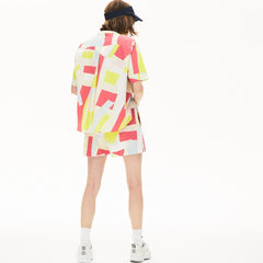 Wo Abstract-Print Cotton Blend Blouse | Lacoste Womens