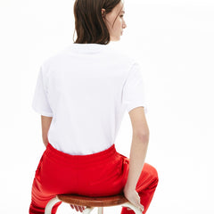 Wo V-Neck Premium Cotton T-Shirt | Lacoste Womens