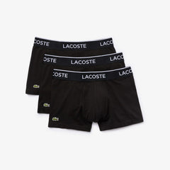 Pack Of 3 Casual Black Boxer Briefs | Lacoste Mens
